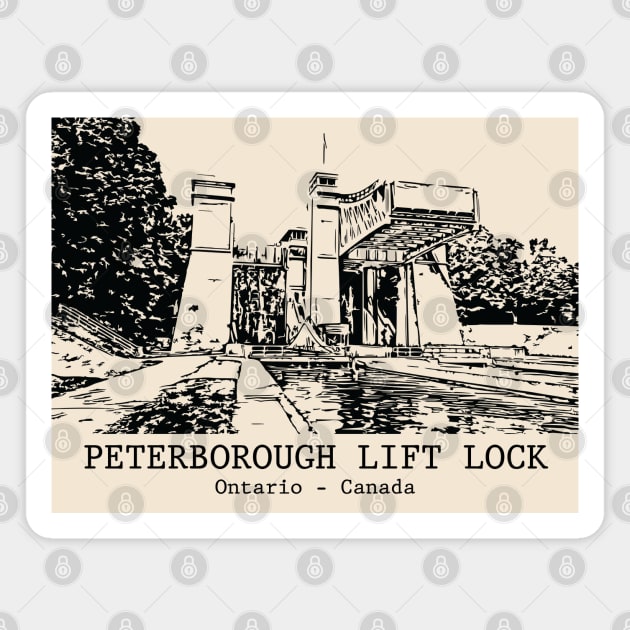 Peterborough Lift Lock - Ontario Magnet by Lakeric